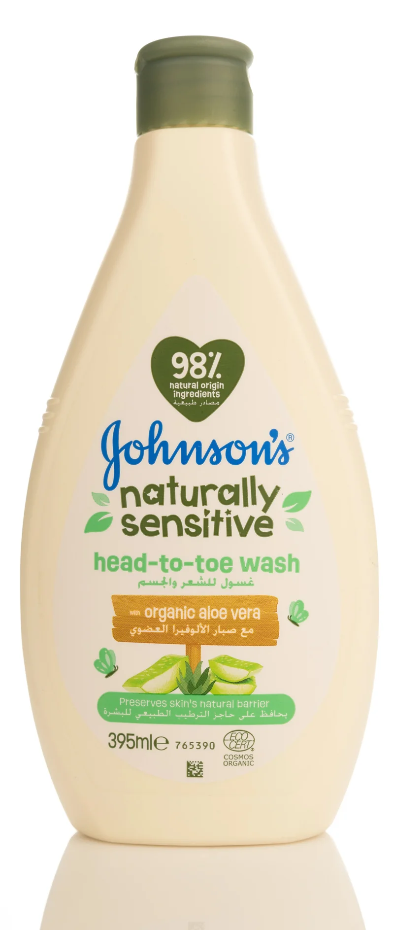 Johnson And Johnson Naturally Sensitive Head-Toe Wash 395 Ml