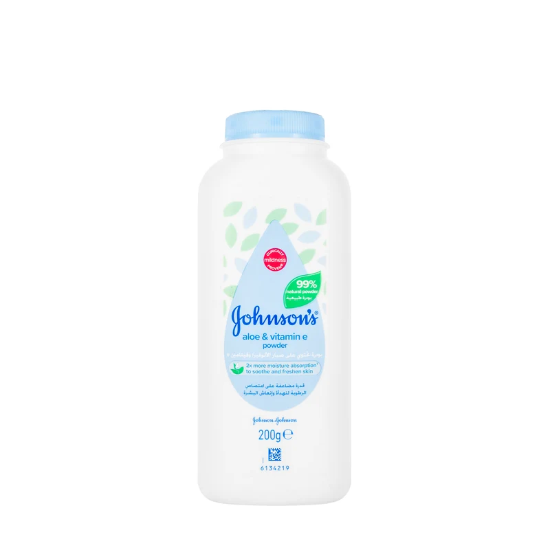 Johnson And Johnson BB Natural Aloe and Vitamin E Powder 200 GM
