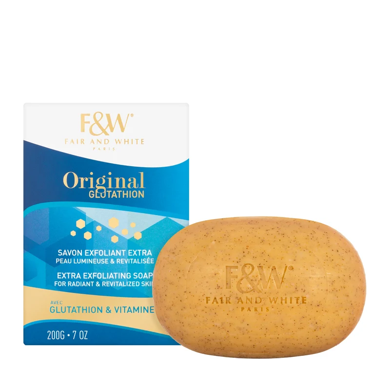 Fair And White Original Glutathion Extra Exfoliating Soap with Glutathione and Vitamin C 200 G
