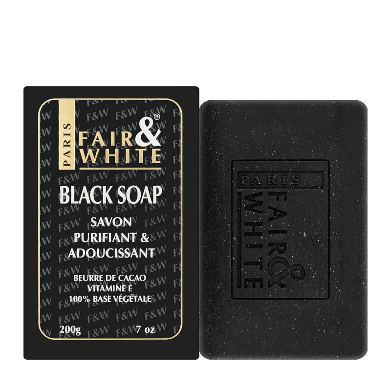 Fair And White Black Soap with Cocoa Butter and Vitamin E 200 Gm