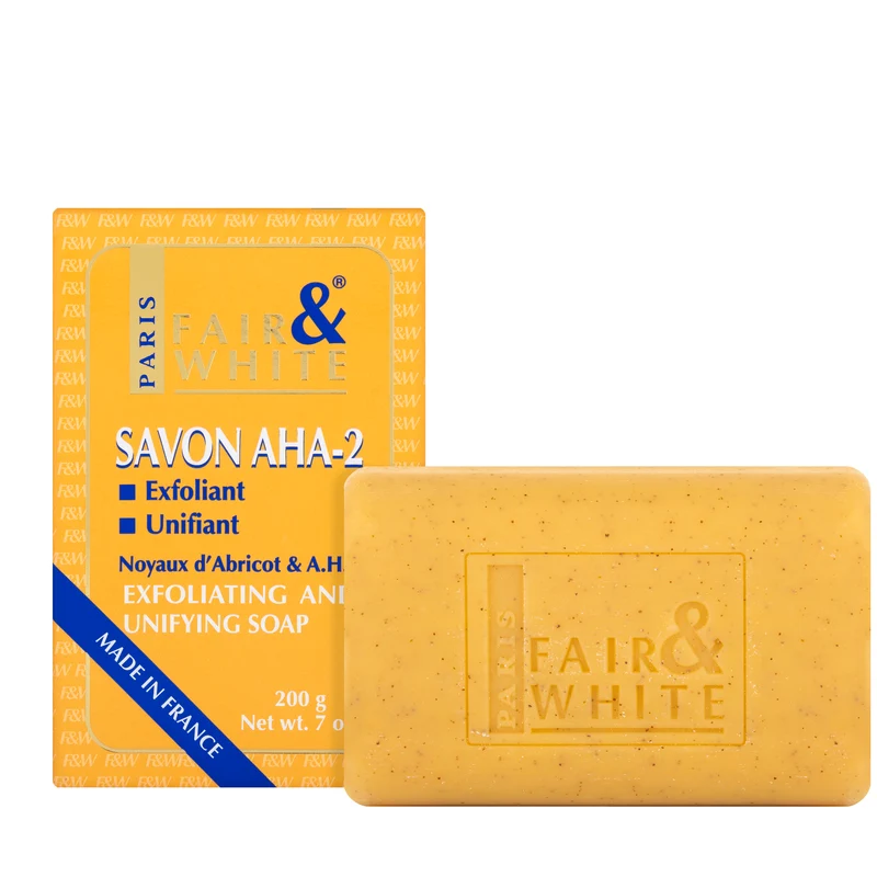 Fair And White AHA-2 Yellow Exfoliating and Unifying Soap 200 Gm