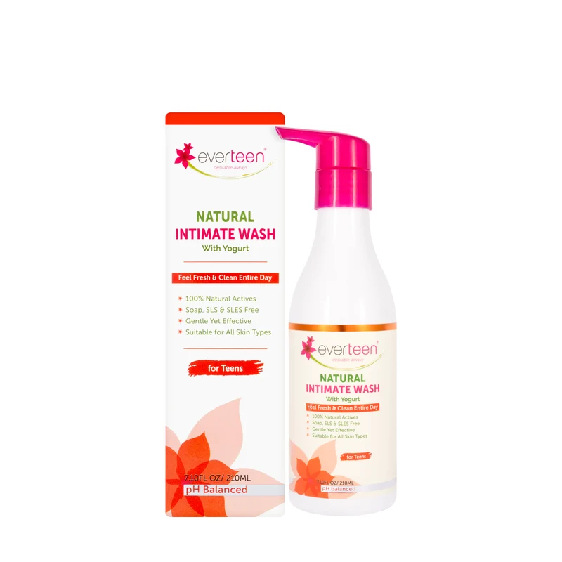Everteen Natural Intimate Wash with Yogurt pH Balanced 210 Ml