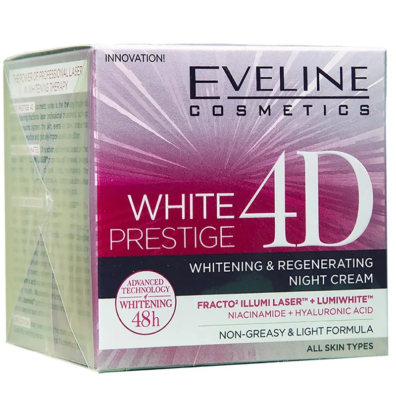 Eveline Whitening Therapist 4D Whitening and Regenerating Night Cream 50 Ml