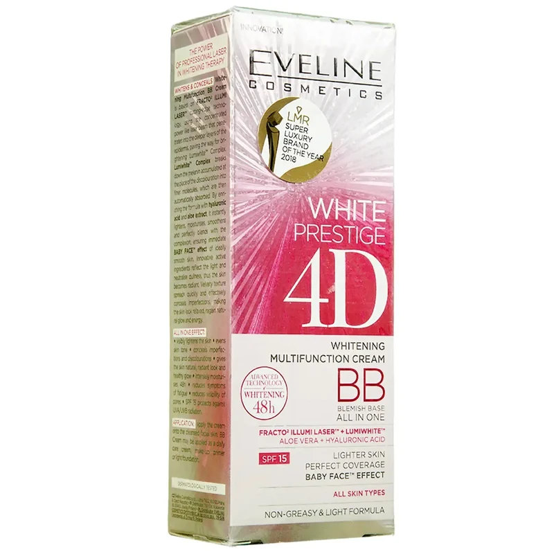 Eveline White Prestige 4D SPF 15 Whitening BB Cream All-in-One 30 Ml