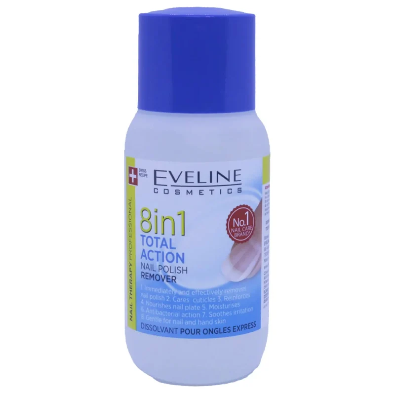 Eveline Nail Therapy Professional 8‑in‑1 Acetone‑Free Nail Polish Remover 150 Ml