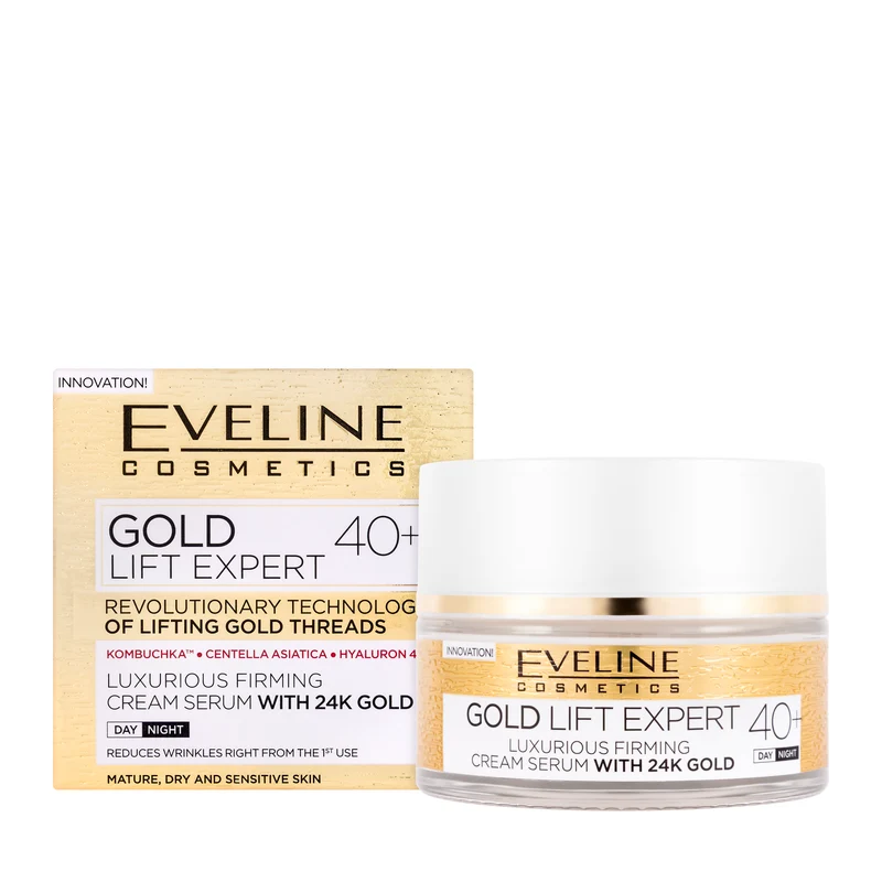 Eveline Gold Lift Expert 40+ Cream-Serum with 24K Gold Day and Night 50 Ml