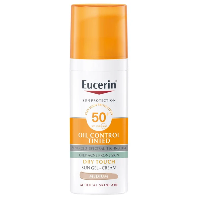 Eucerin Sun Oil Control Dry Touch SPF 50+ Gel-Cream Tint Medium 50 Ml