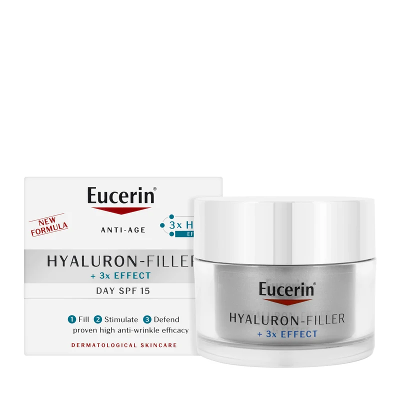 Eucerin Hyaluron-Filler +3x Effect Day Cream SPF 15 for Dry Skin 50 Ml