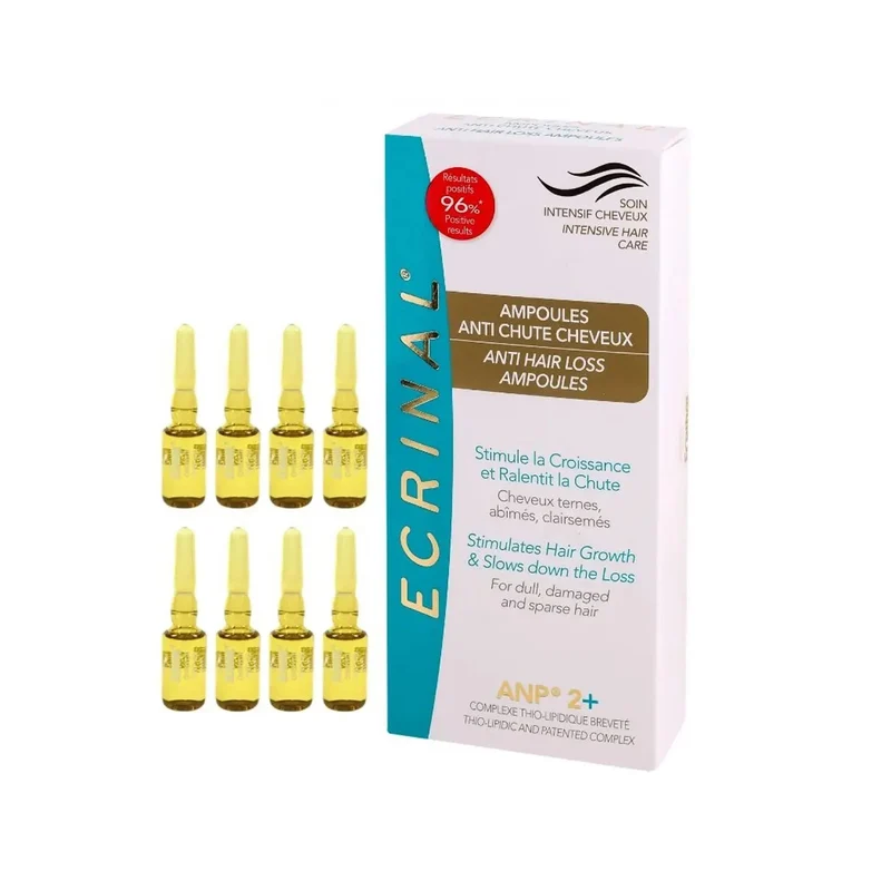 Ecrinal ANP 2+ Intensive Hair Care Anti-Hair Loss Ampoules (8 x 5 Ml)