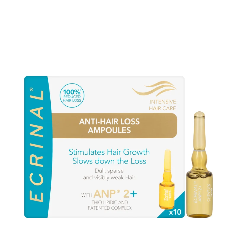 Ecrinal ANP 2+ Intensive Hair Care Anti-Hair Loss Ampoules (10 x 5 Ml)