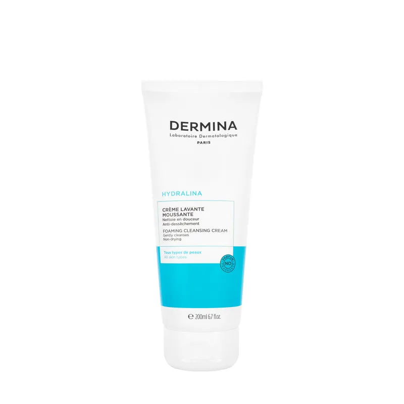 Dermina Hydralina Foaming Cleansing Cream 200 Ml