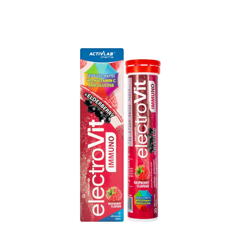 Activlab Electrovit Immuno Raspberry 20 Effervescent Tablets