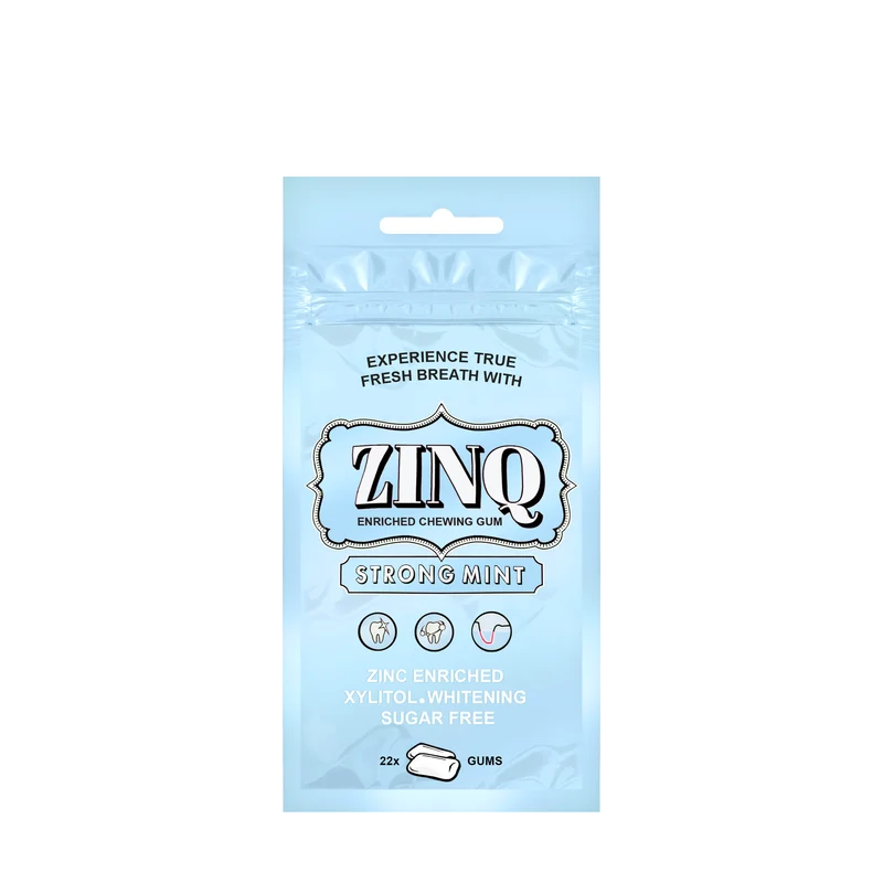 Zinq Strong Mint Chewing Gum 22 Piece