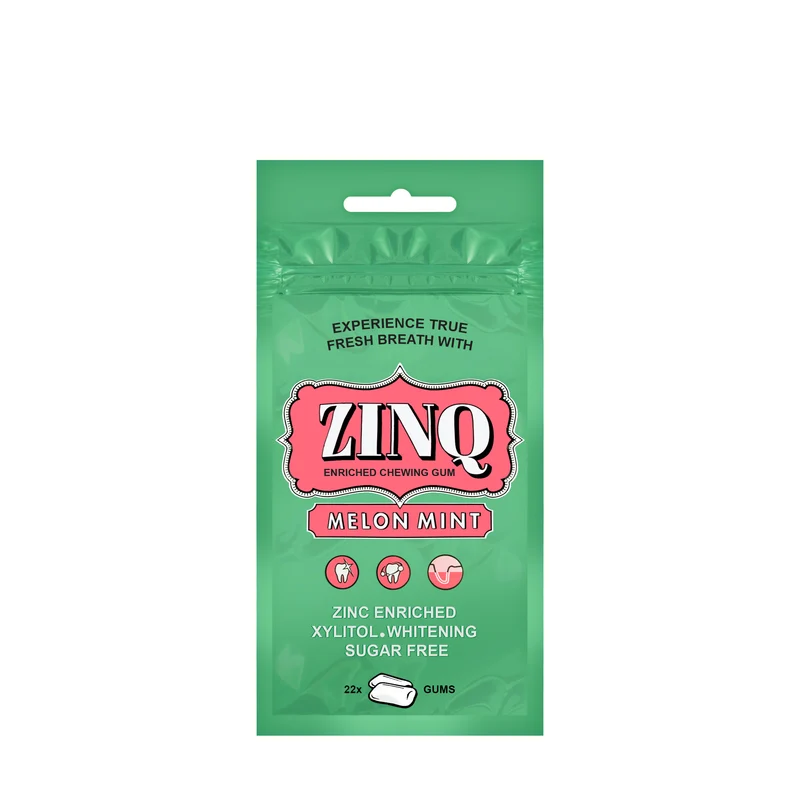 Zinq Melon Mint Chewing Gum 22 Piece