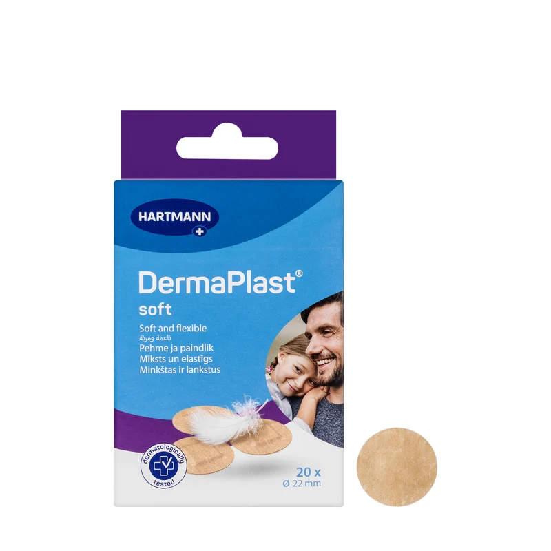 Hartmann Dermaplast Soft 22 mm Rounded 20 Pieces