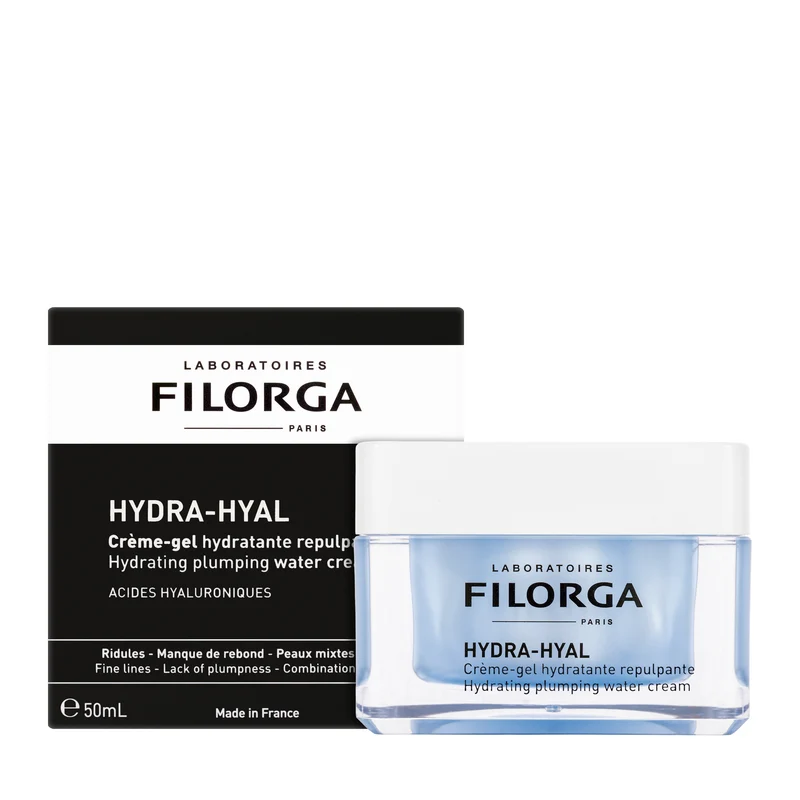 Filorga Hydra Hyal Cream Gel Hydrating Plumping Water Cream Combination to Oily Skin 50 Ml
