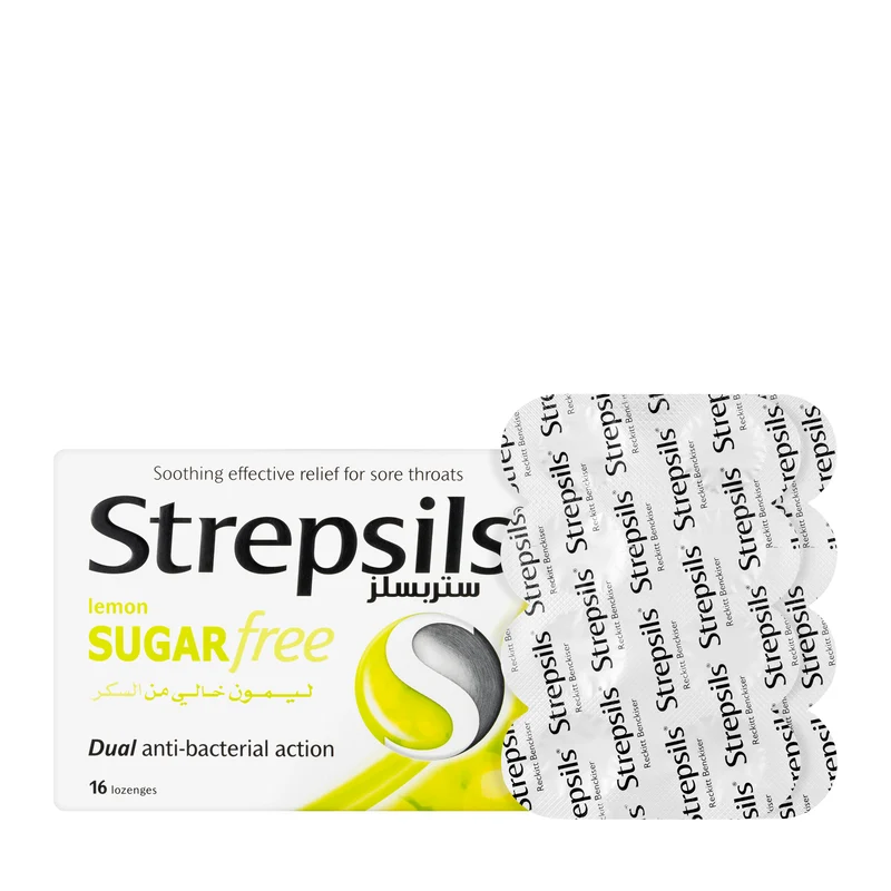 Strepsils Lemon & Herb Sugar Free 16 Lozenges