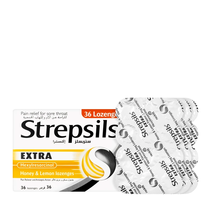 Strepsils Extra Honey & Lemon 36 Lozenges