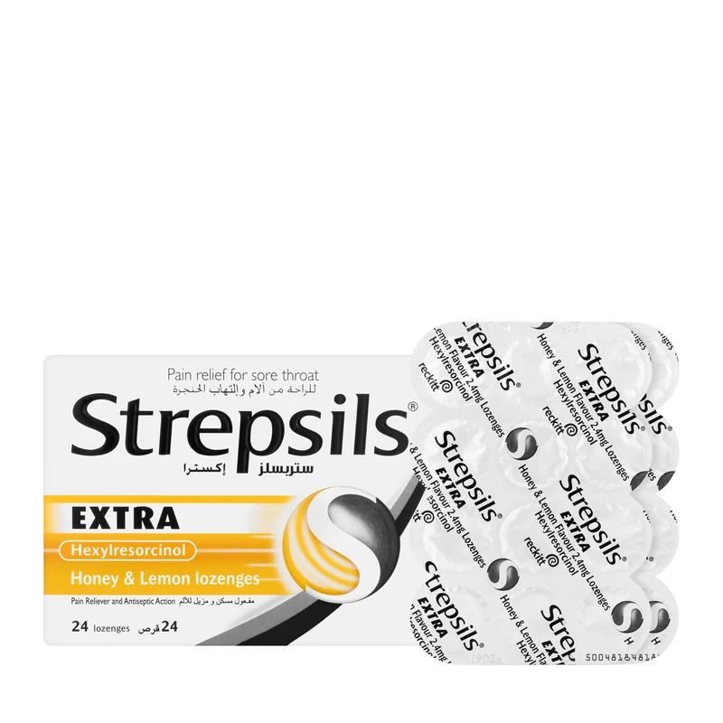 Strepsils Extra Honey & Lemon 24 Lozenges