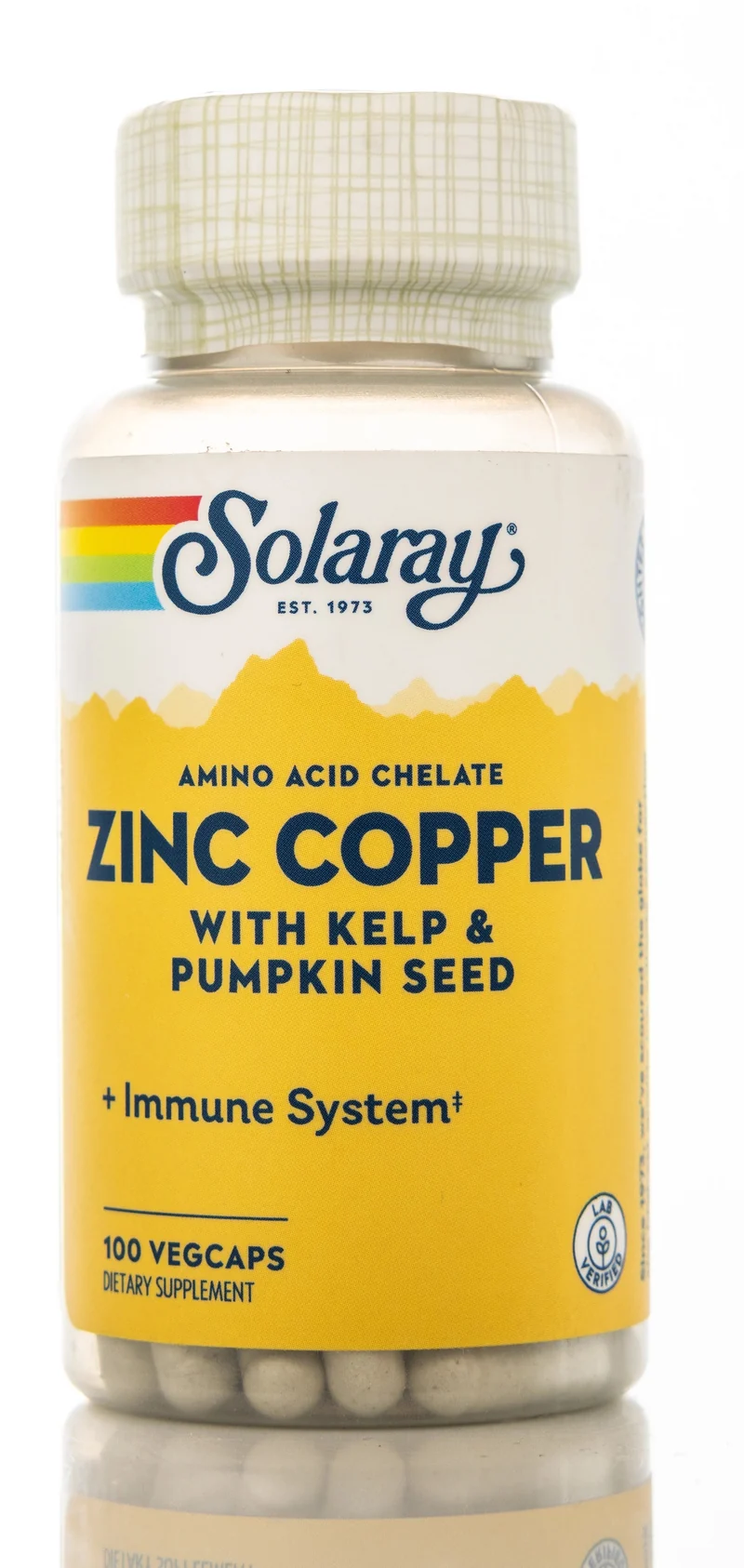Solaray Zinc Copper 100 Capsules