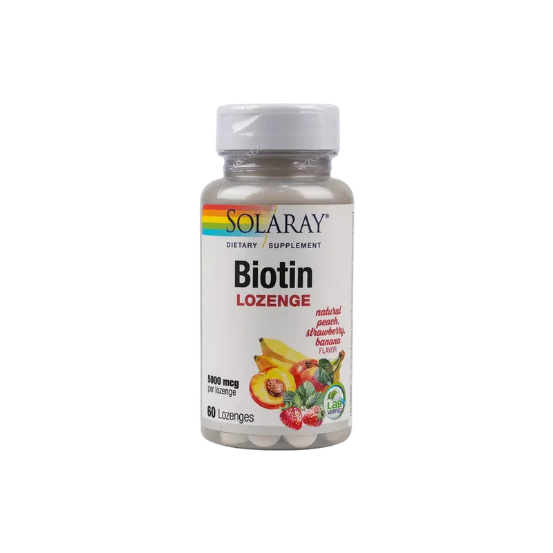 Solaray Biotin 5000mcg 60 Lozenges