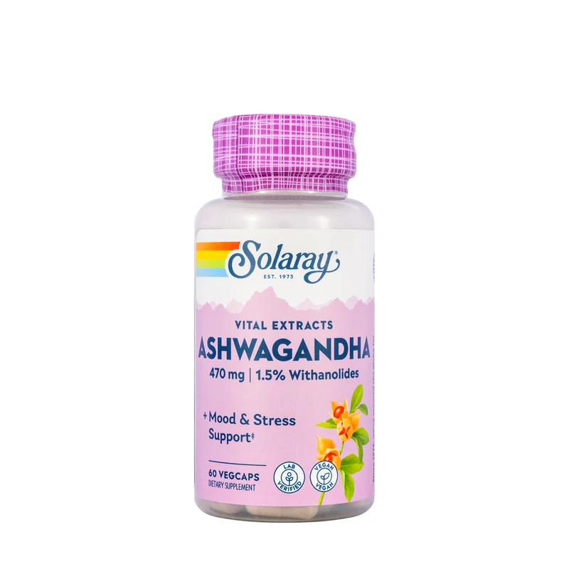 Solaray Ashwagandha 470mg 60 Capsules