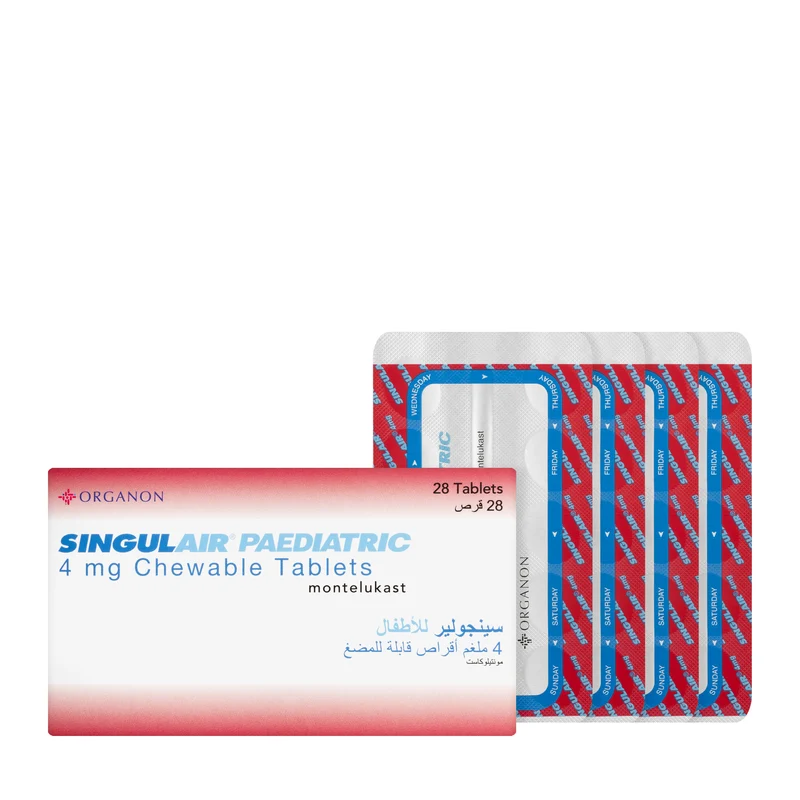 Singulair 4Mg Pediatric 28 Chewable Tablets