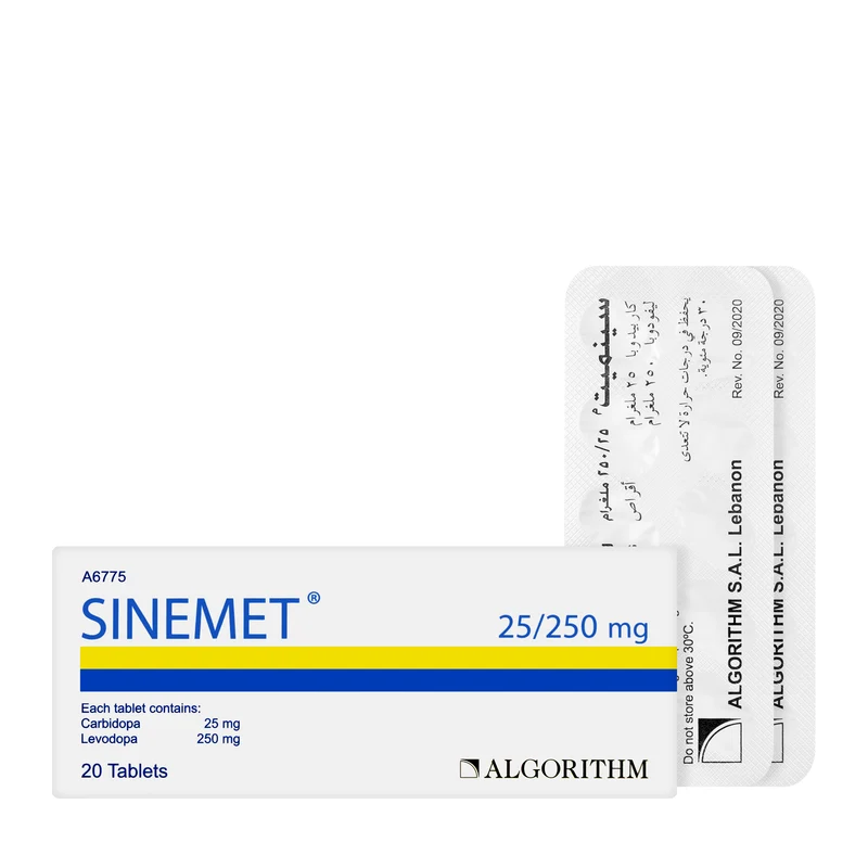 Sinemet 25/250Mg 20 Tablets