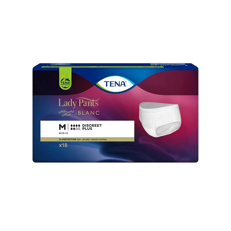 Tena Lady Pants Blanc Discreet Plus [Medium] 18 Pieces