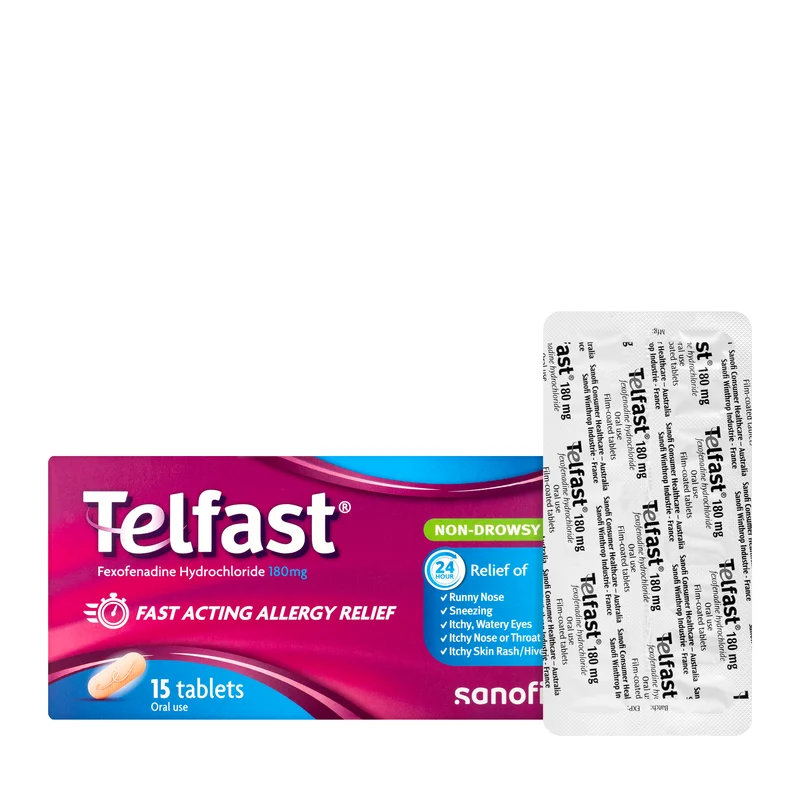 Telfast 180Mg 15 Tablets