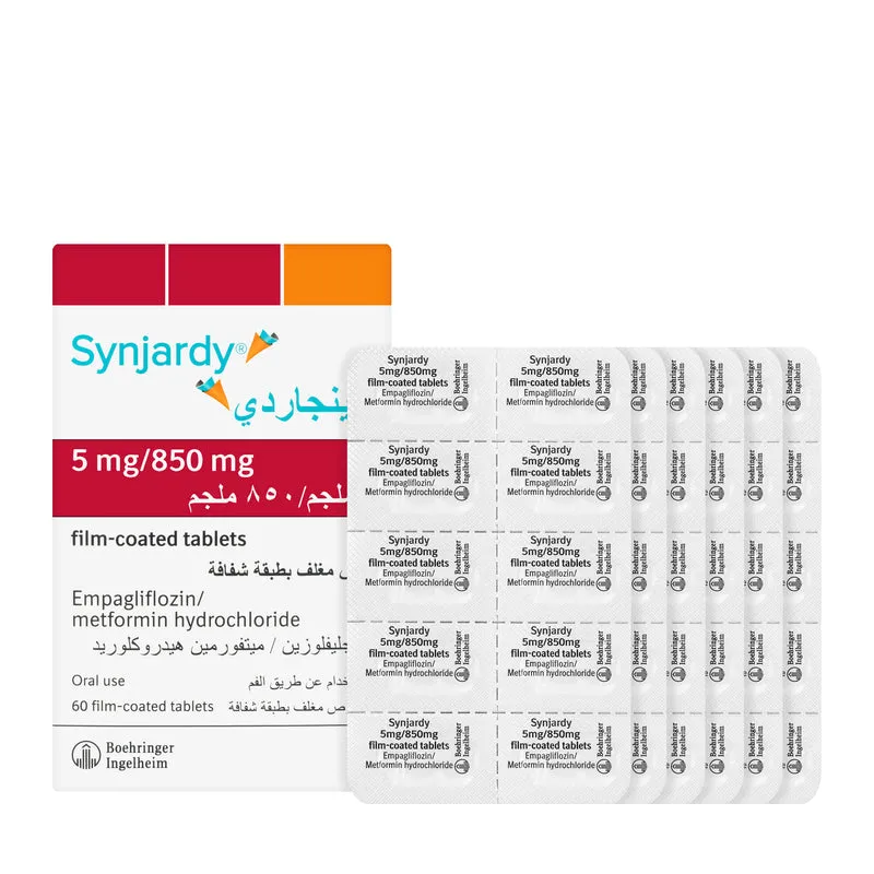 Synjardy 5/850Mg 60 Tablets