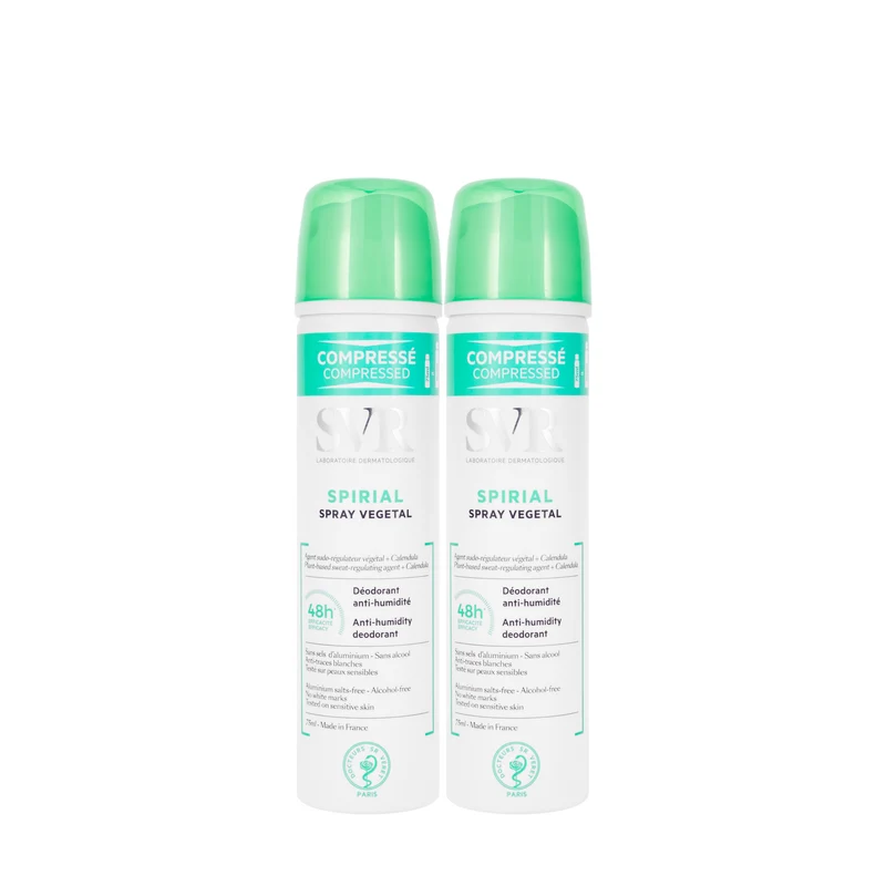 SVR Spiral Vegetal Deodrant Spray 2x75 ml Offer
