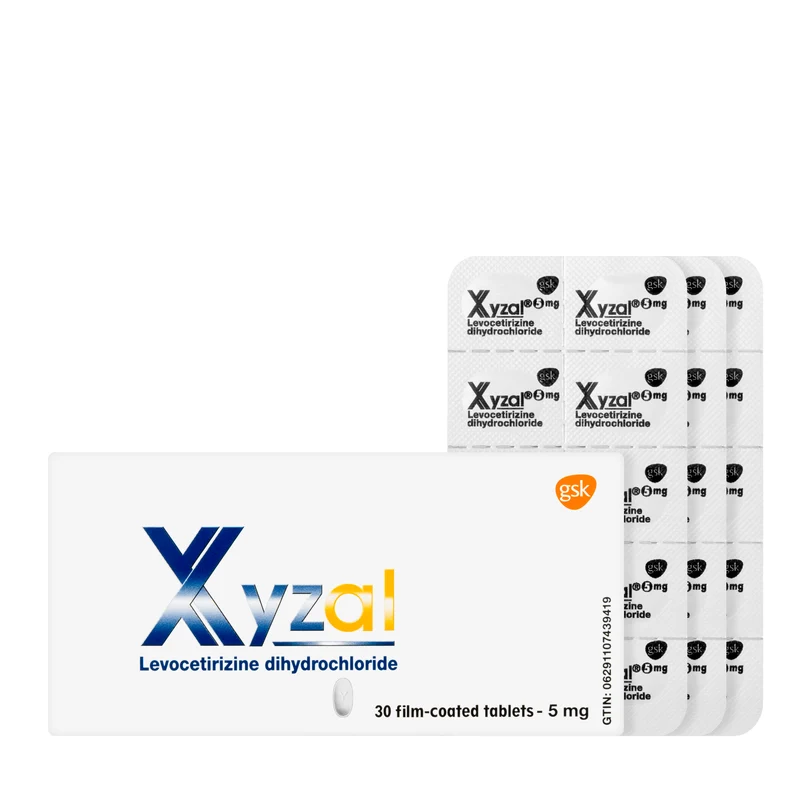 Xyzal 5Mg 30Tablets