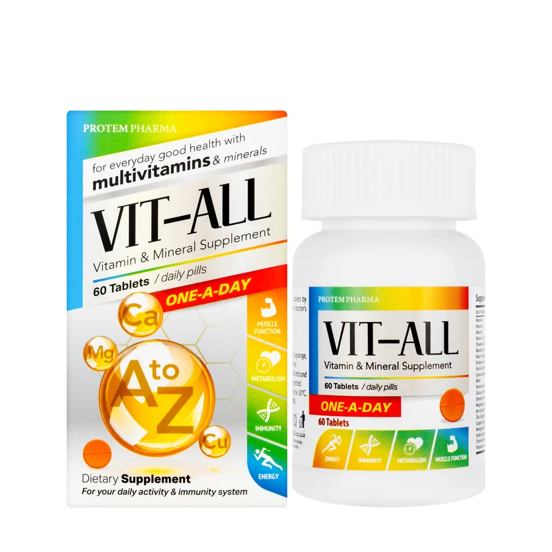 Vit-All One Day Vitamins & Minerals 60 Tablets