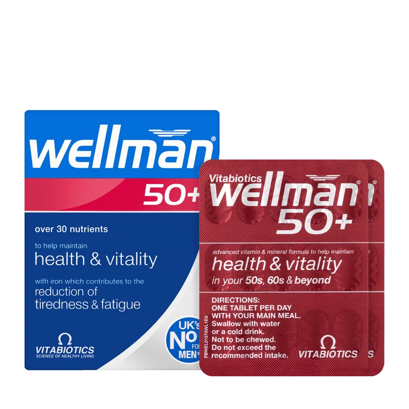 Vitabiotics Wellman 50+ 30 Tablets