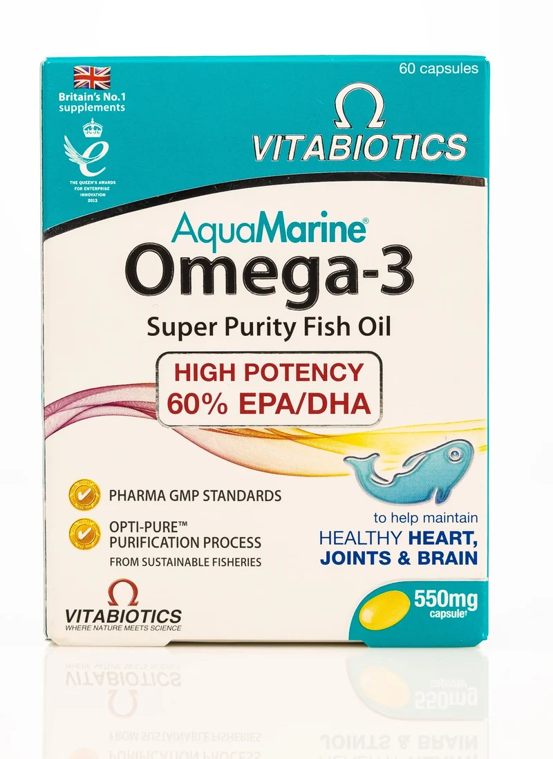 Vitabiotics AquaMarine Omega-3 60 Cpsules
