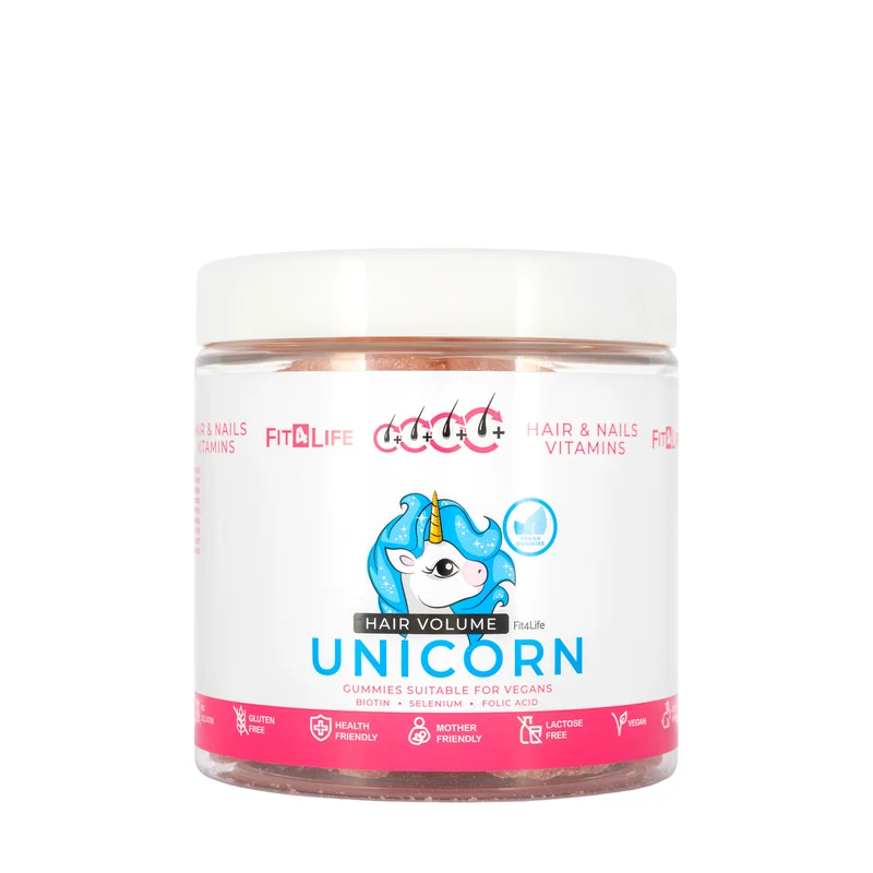Unicorn Hair Volume Hair & Nails Vitamins Gummies 300g