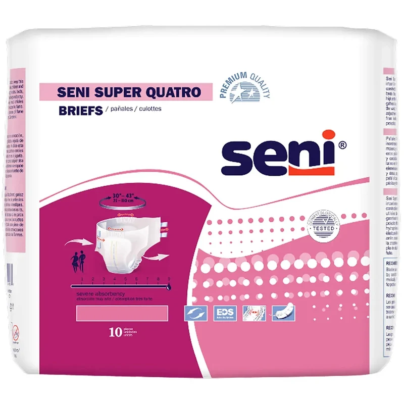 Seni Super Quatro Briefs [Large] 10 Pieces