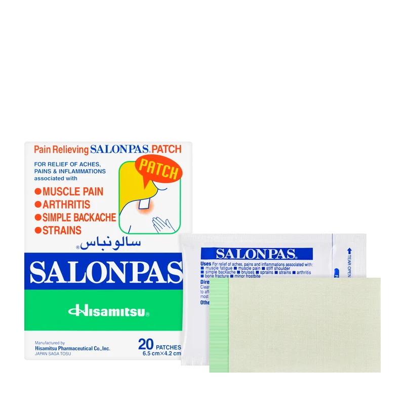 Salonpas Patch 6.5 cmx 4.2 cm 20 Pieces