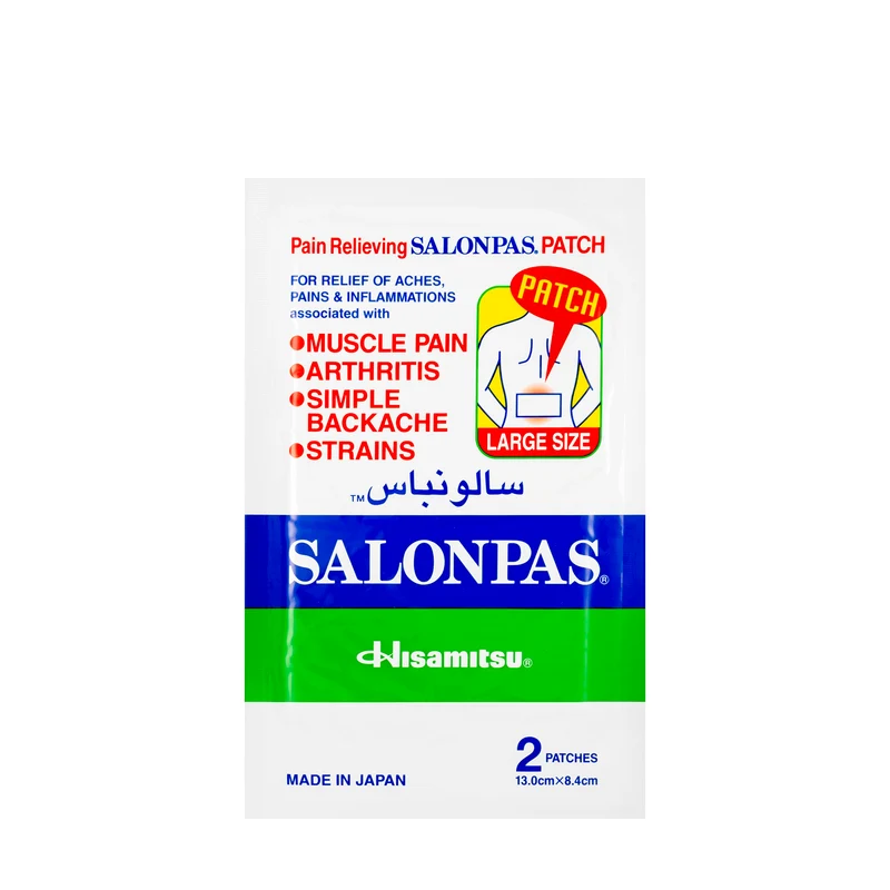 Salonpas Patch 13 cm x 8.4 cm 2 Pieces