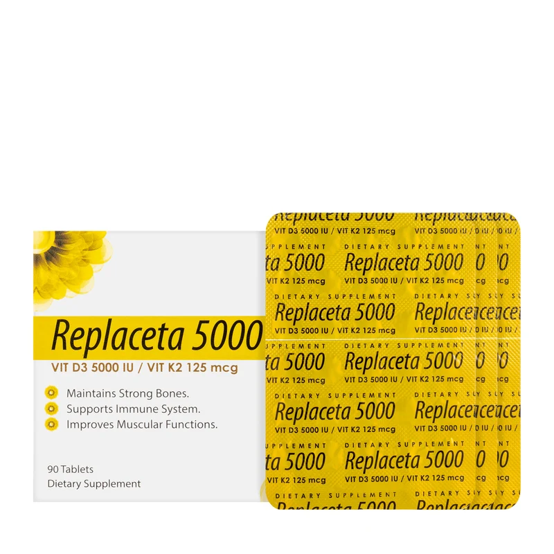 Replaceta 5000 [Vitamin-D3/Vitamin-K2] 90 Tablets