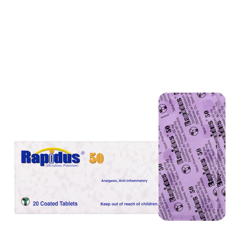 Rapidus 50Mg 20 Tablets