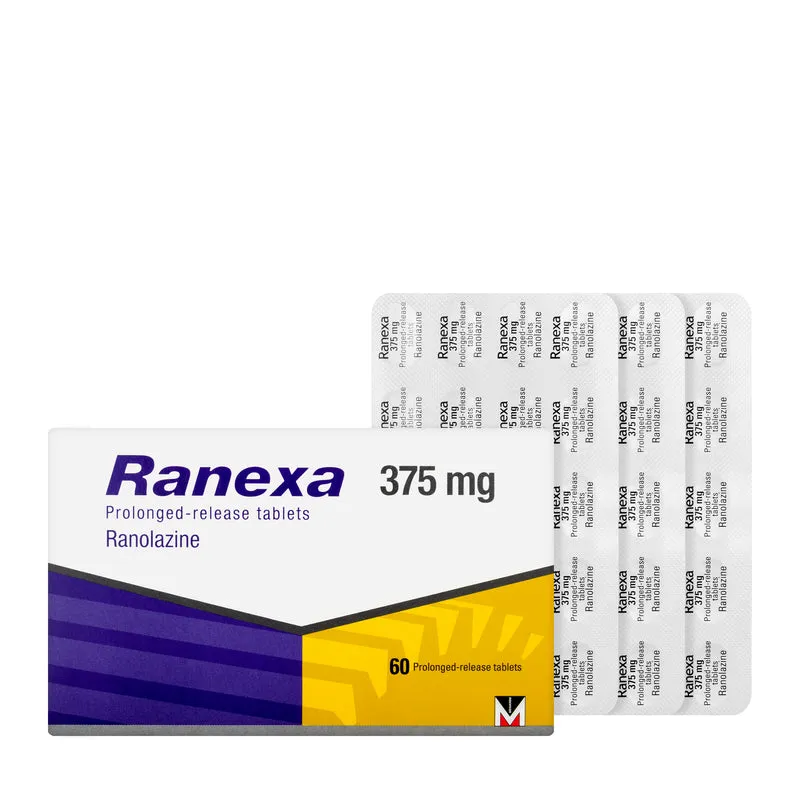 Ranexa 375Mg Pr 60 Tablets