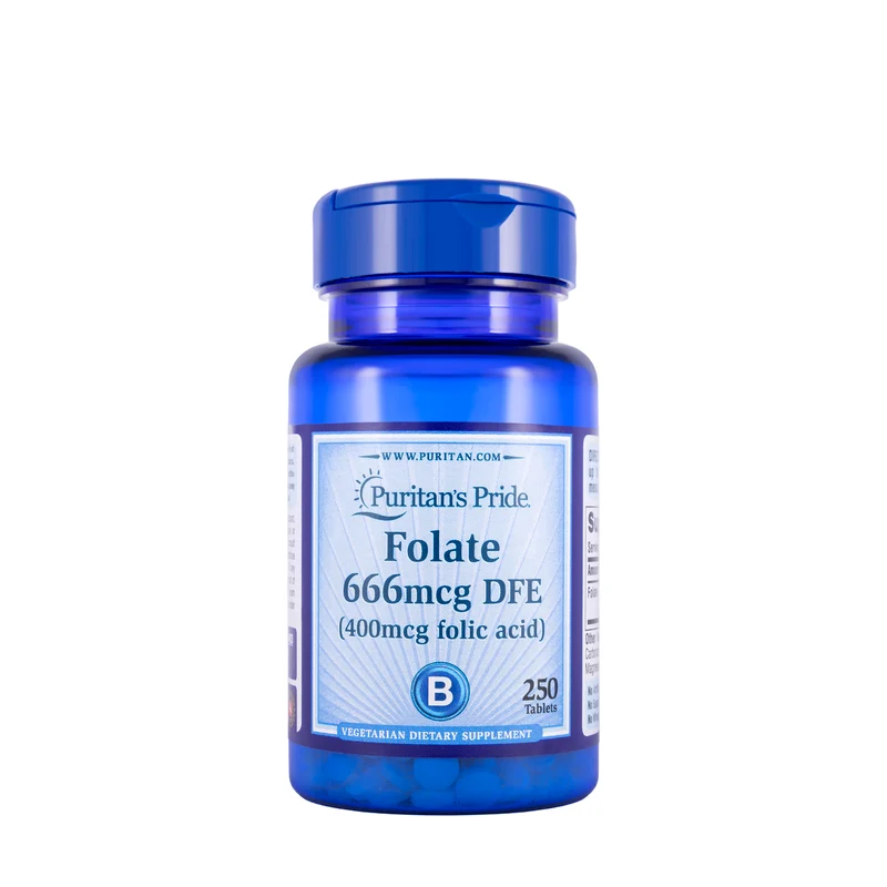 Puritan's Pride Folic Acid 400mcg 250 Tablets