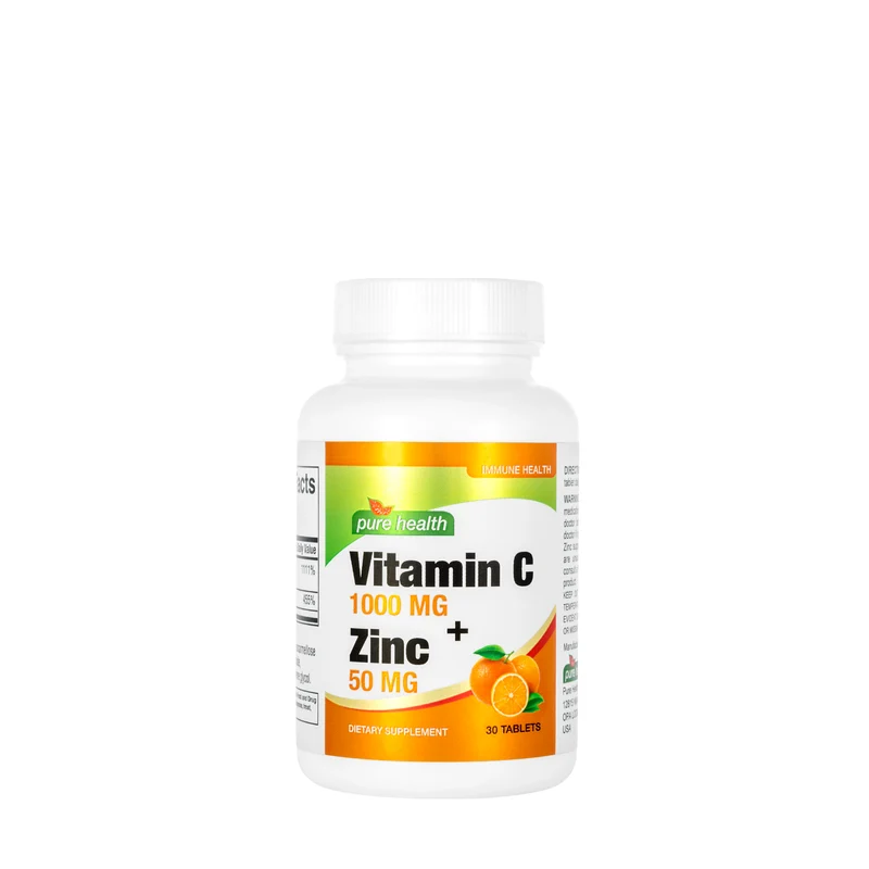 Pure Health Vitamin-C 1000mg + Zinc 50mg 30 Tablets
