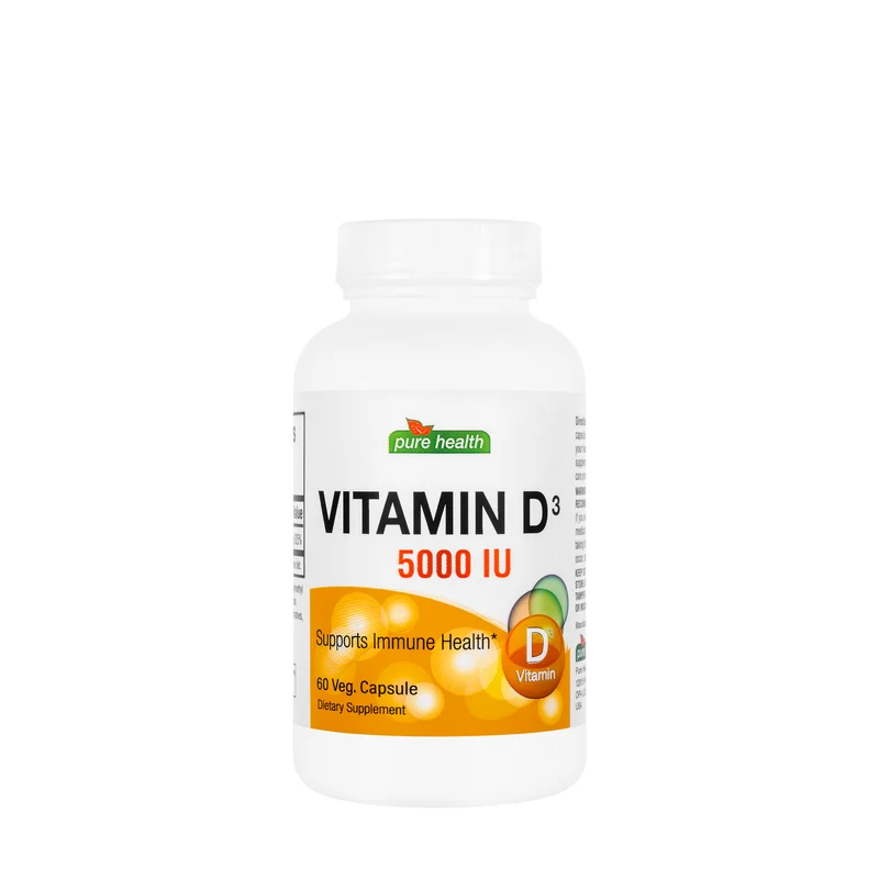 Pure Health Vitamin D3 5000 IU 60 Capsules