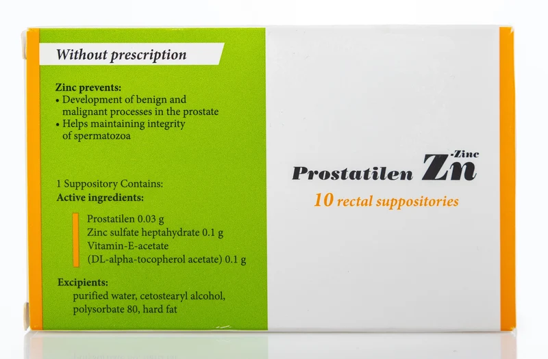 Prostatilen Zinc Suppository 10 Pieces