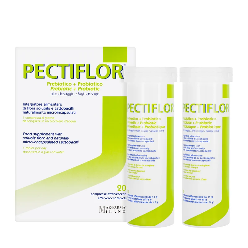 Pectiflor Prebiotic+Probiotic 20 Effervescent Tablets