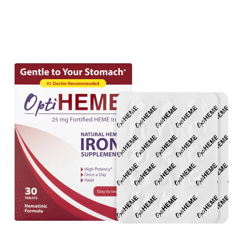 OptiHeme Iron 25mg 30 Tablets