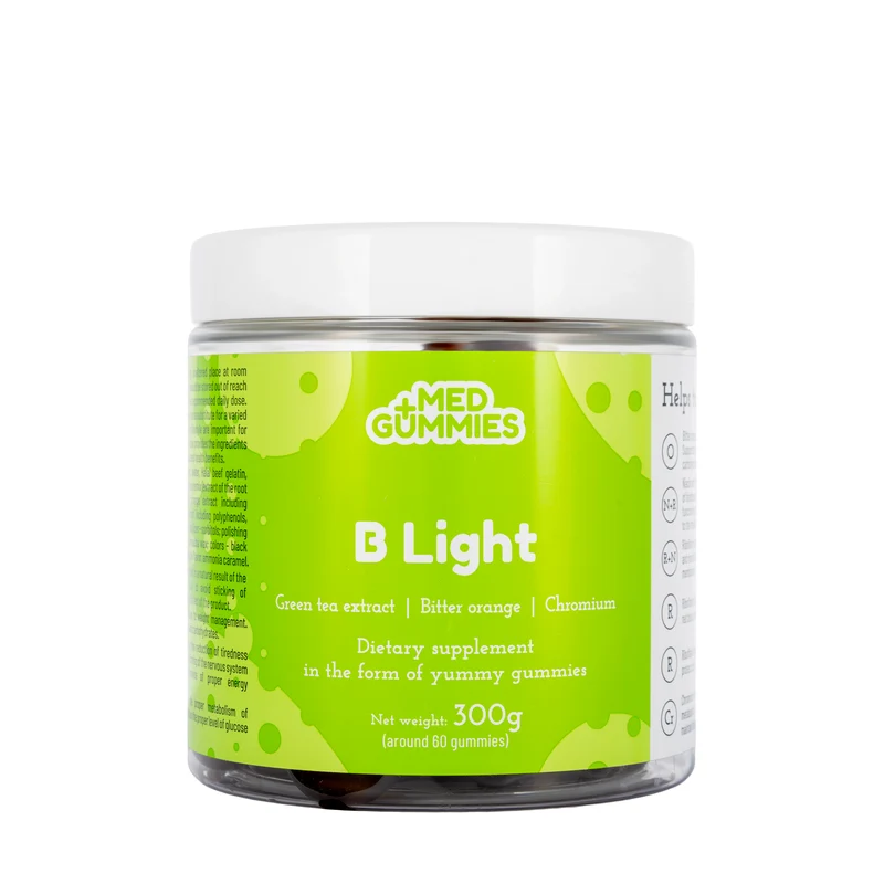 Med+ Gummies B Light 300g 60 Gummmies